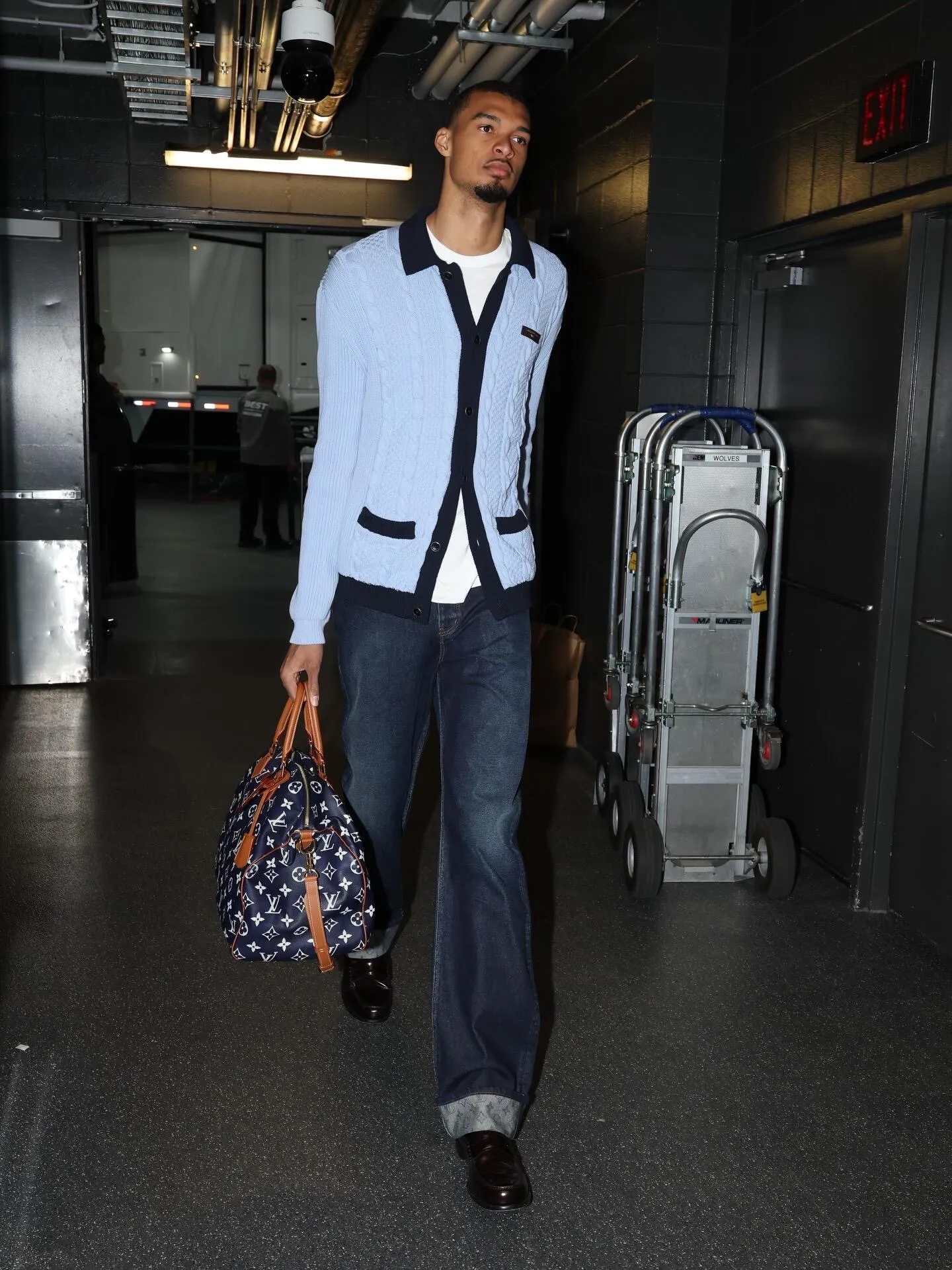 Louis Vuitton/Louis Vuitton cuffed presbyopic skateboard jeans